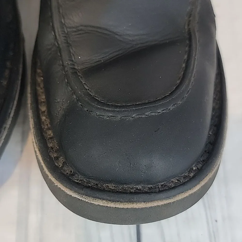 J. Crew Vintage #10229 Leather Field Boots In Black Mens Size 7.5